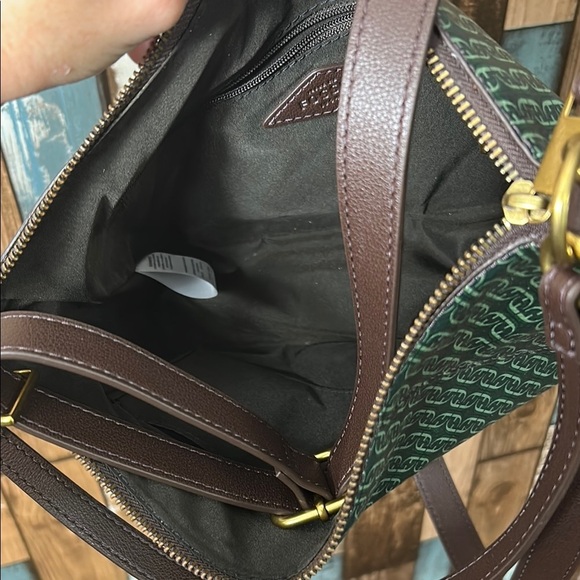 Fossil Green Patterned Crossbody Bag - Picture 7 of 15